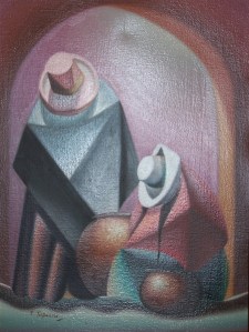 Water-carriers RestJose Portocarrero Millones - oil on canvas