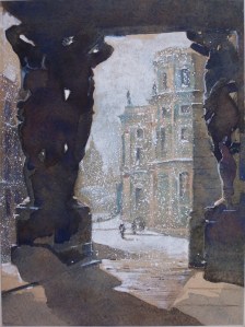 Atlantestitled, signed & dated watercolour