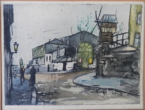 Dutch Street Scene by B Wilard