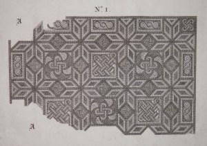 Mosaic 1 engraved by J Cole @ 1738