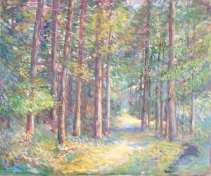 Pine Forest, Kinver oil painting by E E Pritchard 1920