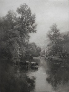 In The Heart Of Devon artist Alfred de Breanski Bovril print by CW Faulkner @ 1913