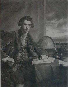 Joseph Banks mezzotint by William Dickinson