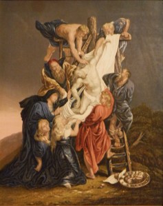 Descent from the Cross 1855 by George Baxter after Rubens