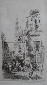 Mosque near the Citadel, Cairo @ 1926  by William Ashton