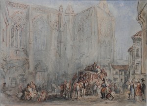 St Julian's, Tours 1832 watercolour - JMW Turner?
