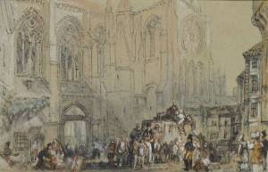 St Julian's, Tours circa 1826-30 by Joseph Mallord William Turner 1775-1851