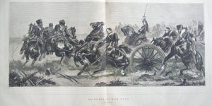 Bringing Up the Guns by Schreyer for The Graphic Illustrated 1870