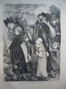Flight of French Peasants from Bazeilles for 'The Graphic Illustrated' 1870