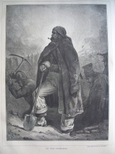 In the Trenches for 'The Graphic Illustrated' 1870