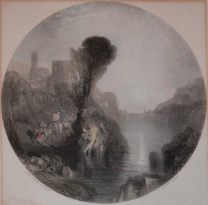 Bacchus and Ariadne by JMW Turner/C Cousen etching @ 1878