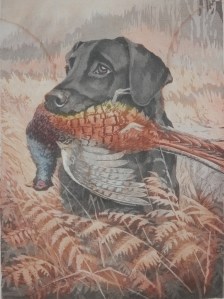 Yes Sir! Black Labradour Retriever - Bramshaw Bob by Rueben Ward Binks