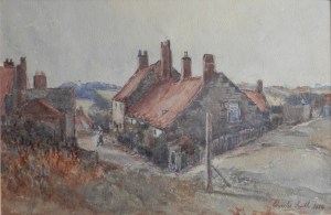 A Quiet Corner, Seaton Sluice by Charles Smith @ 1924