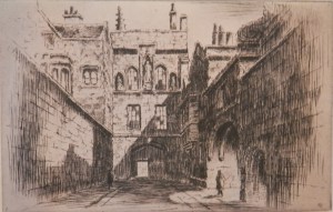 New College Gates - Oxford by G Huardel-Bly