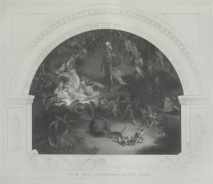 There Sleeps Titania etching by Fred Heath for Virtue's Imperial Shakspere @ 1865