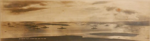 The German Fleet in Scapa Flow 28 Novr. 1918
