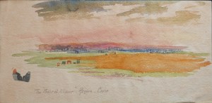 Bahr el Ahmar unknown artist - watercolour