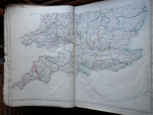 England & Wales from Cassell's British Atlas @ 1860