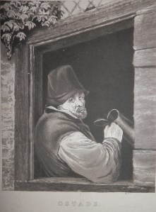 Man with Tankard aquatint with etching after Adriaen van Ostade