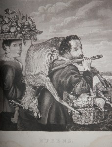 Rubens and his Wife aquatint with etching after Peter Paul Rubens