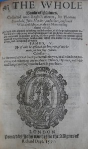 The Whole Book of Psalms @ 1595