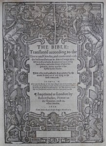 Geneva 'Breeches' Bible @ 1600