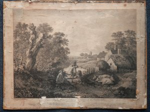 Young Lovers by Frances Vivares after Thomas Gainsborough  @ 1765