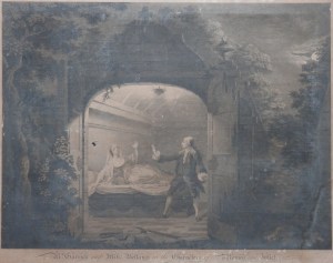Mr Garrick and Miss Bellamy by Benjamin Wilson @ 1753