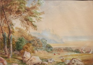 Harlech Castle, North Wales by Philip van Dyke Browne @ 1830