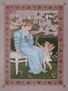 Venus and Cupid by Walter Crane from 'The Quiver of Love' 1876