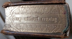 Bible with gauffered edges late 19th century