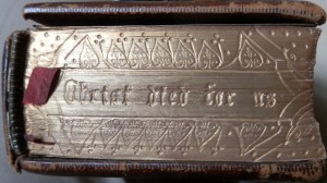 Bible with gauffered edges late 19th century