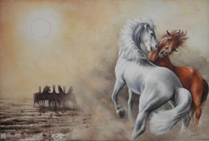 The Brumby watercolour signed & dated December 1964