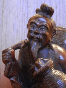 Peasant Fisherman in Rosewood - Chinese