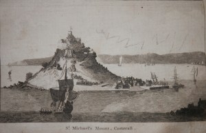 St Michael's Mount, Cornwall from The New London Magazine 1793