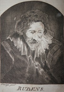 Rubens drawn by Vandyke - etching from The New London Magazine 1793