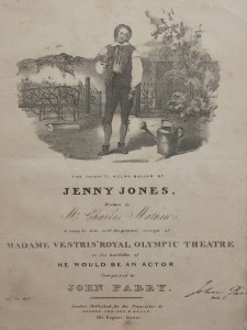 Jenny Jones Welsh ballad composed by John Parry @ 1810?