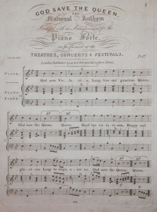 God Save The Queen - published by J. Duff @ 1837