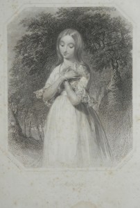 Simplicity - stipple engraving by Francis Holl @ 1844