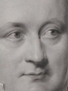 Christian von Bunsen - stipple engraving by JH Robinson @ 1859