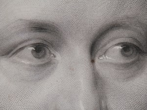 Baron von Bunsen - stipple engraving by JH Robinson @ 1859