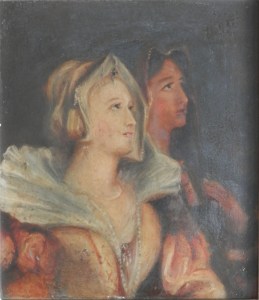 Jane and Elizabeth Seymour at Prayer ? - unknown artist @ 1860
