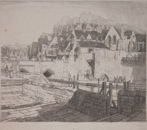 The Quay etching By F. L. Griggs @ 1916