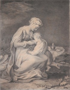 Hagar and Ishmael by unknown artist after Federico Barocci @ 19th century